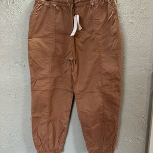 Women’s Khaki Brown Utility Jogger Pants